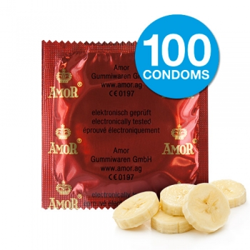 PROFILATTICI AMOR ALLA BANANA 100 PZ