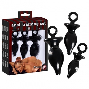 SET PLUG ANAL TRAINING BLACK